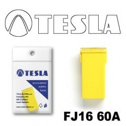 TESLA предохранитель картриджного типа FJ16 (14.1mm) 60A, 32V (желтый)